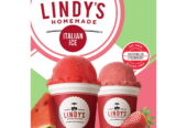Lindy’s Watermelon & Strawberry Italian Ice, Gluten Free Frozen Dessert, 6 Count – 6 fl oz Cups