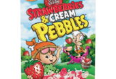 Post Fruity PEBBLES Strawberries and Cream Cereal, Gluten-Free, Rice Cereal, Crunchy 10 oz Box